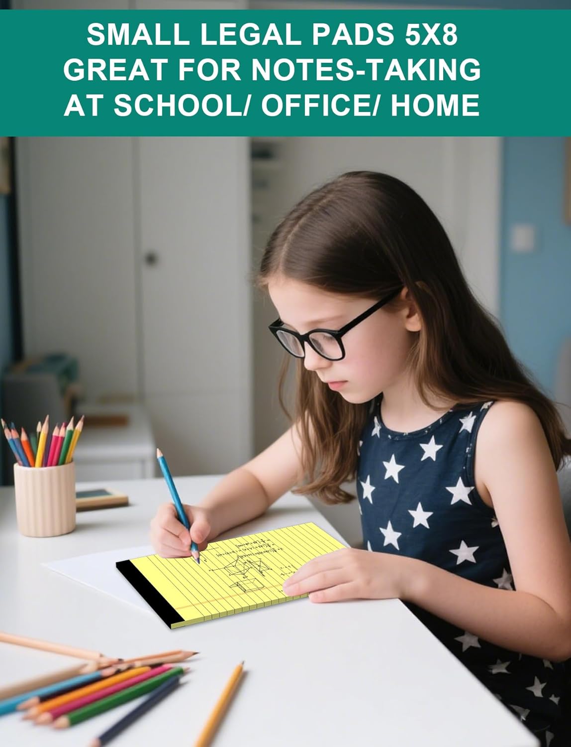 12 Pack Legal Pads 5x8 Inch Colorful Note Pads for Writing NotePads，Narrow Ruled Small Notepad 5x8 inch Legal Pad,30 Sheets Per Notebook Writing Pad for Study, Office, to-Do Lists(Multicolor)