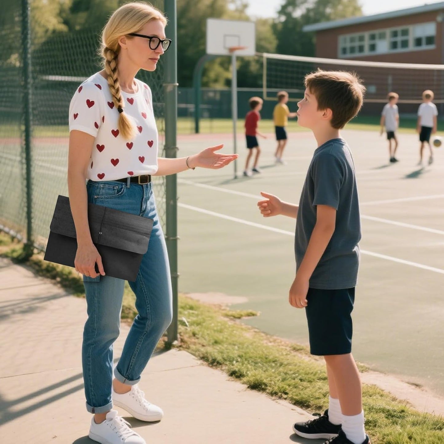 10 Pcs Accordion File Wallet Expanding File Folder with Flap and Cord Closure, 4 Inch Expansion, Letter Size Accordion Files Organizer, 10 x 15 Inches, Black