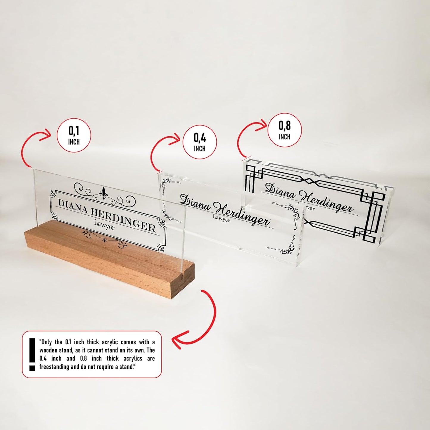 Personalized Desk Nameplate, Custom Acrylic Office Sign for Him Boss, Professional Name Plate for Coworkers, Unique Custom Gift Idea for Office, New Job Gift, CoWorker Gift, Phd Gift (Vintage Design)