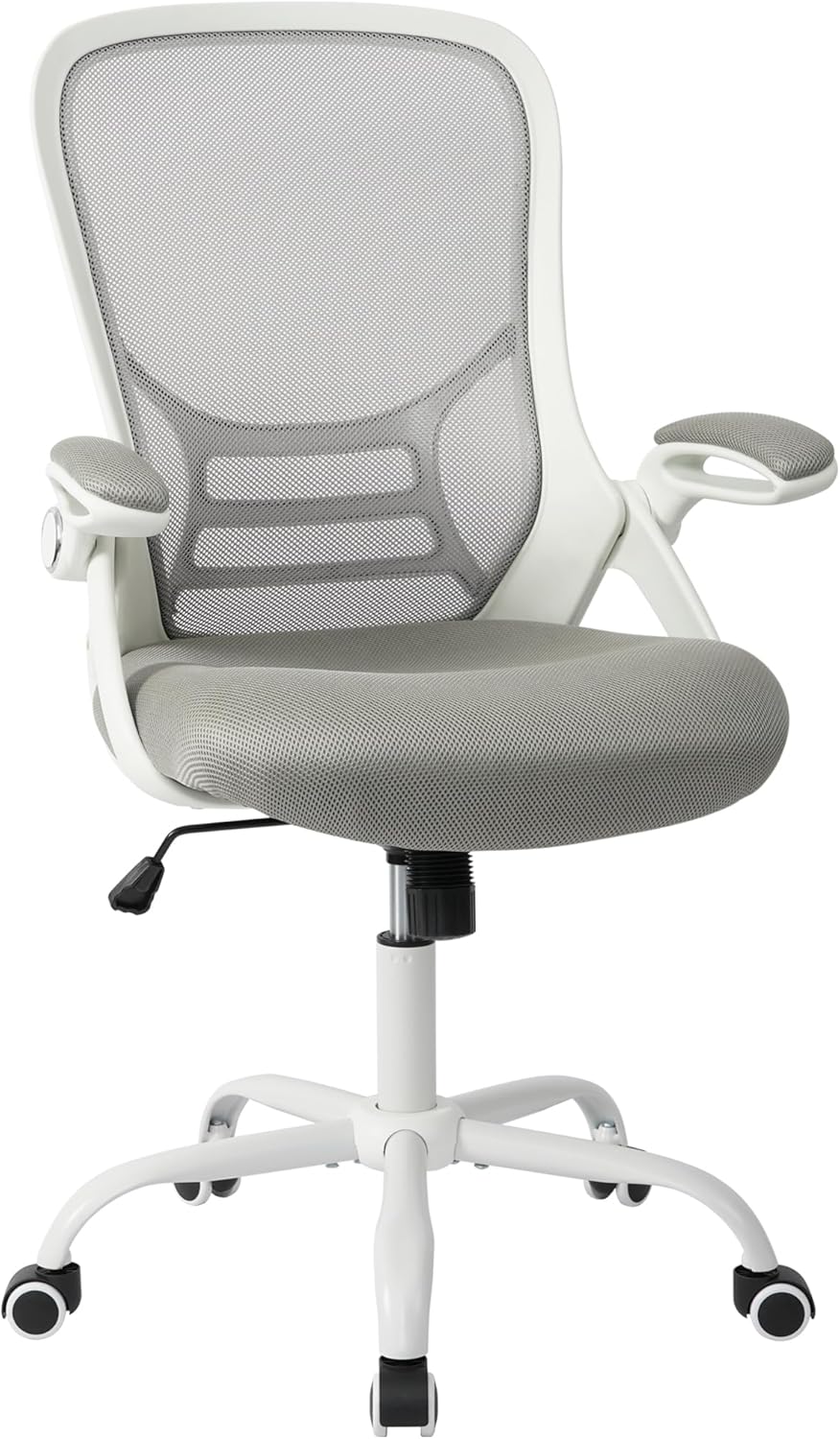 HYLONE Office Chair Ergonomic Desk Chair with Adjustable Armrests, Mesh Executive Chair, Home Office Computer Chairs for Long Hours(Grey)