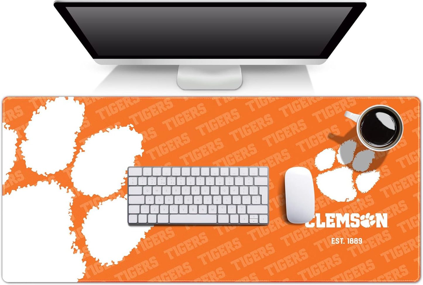 YouTheFan NCAA Clemson Tigers Logo Series Desk Pad