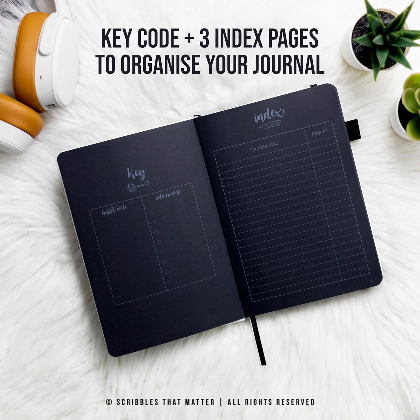 Black Paper Bullet Dotted Journal Notebook | B5 Starry Night by Scribbles That Matter | Free white gel pen | 160gsm Blackout no-bleed dot grid paper | For Men and Women | 7 x 10 in | White