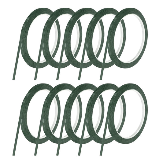 MECCANIXITY 10 Rolls Whiteboard Tape Graphic Chart Tape 5mm 54.7 Yard Art Tape Thin Self-Adhesive Pinstripe Tape Masking Tape for Gift Wrapping Craft Supplies, Green