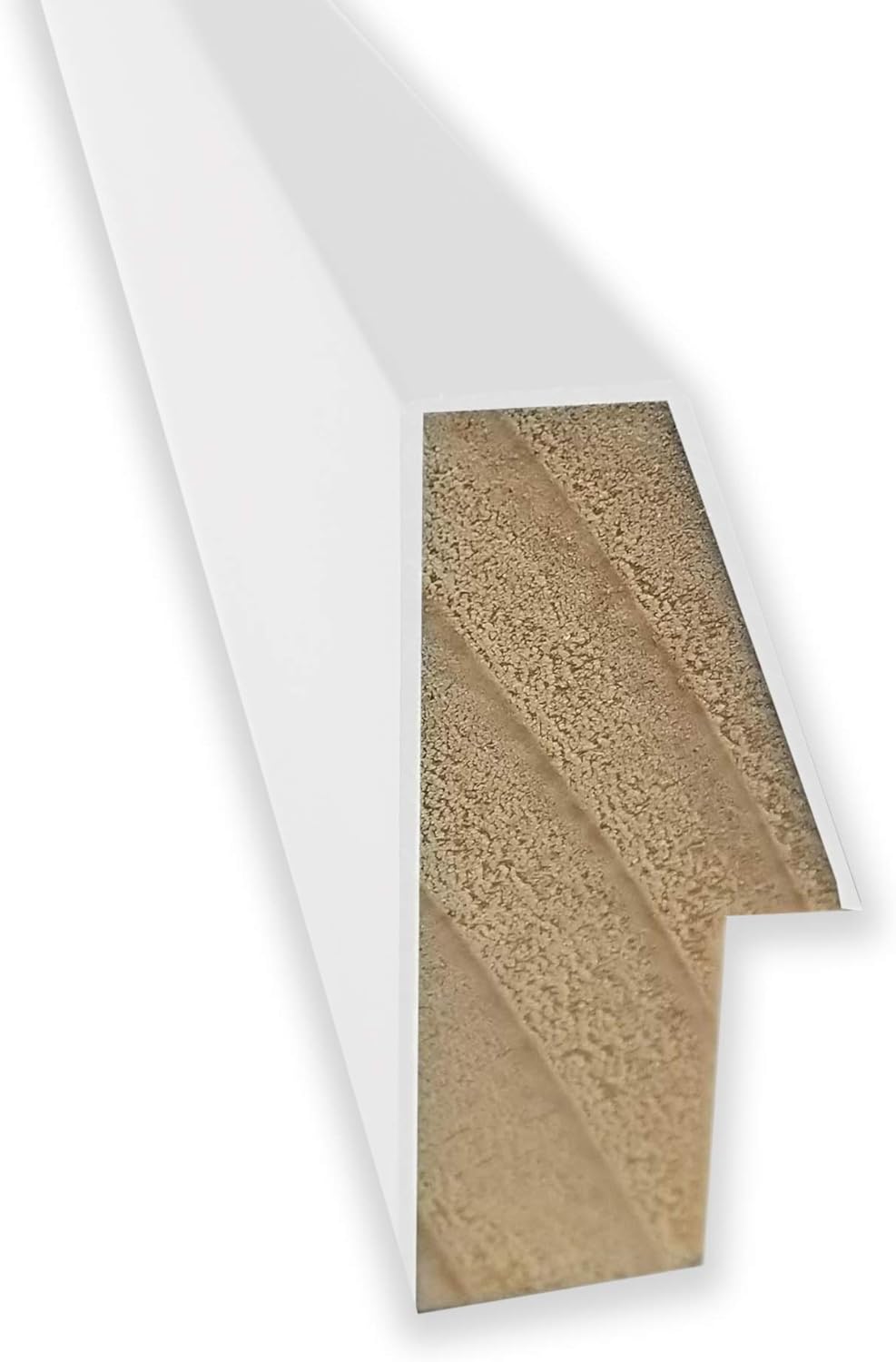 Amanti Art Natural Cork Board for Wall, 15x27 Vision Board with White Frame, Medium Corkboard Office Decor for Home Organization, Modern Corkboard Pinboard to Display Items for Home Organization in