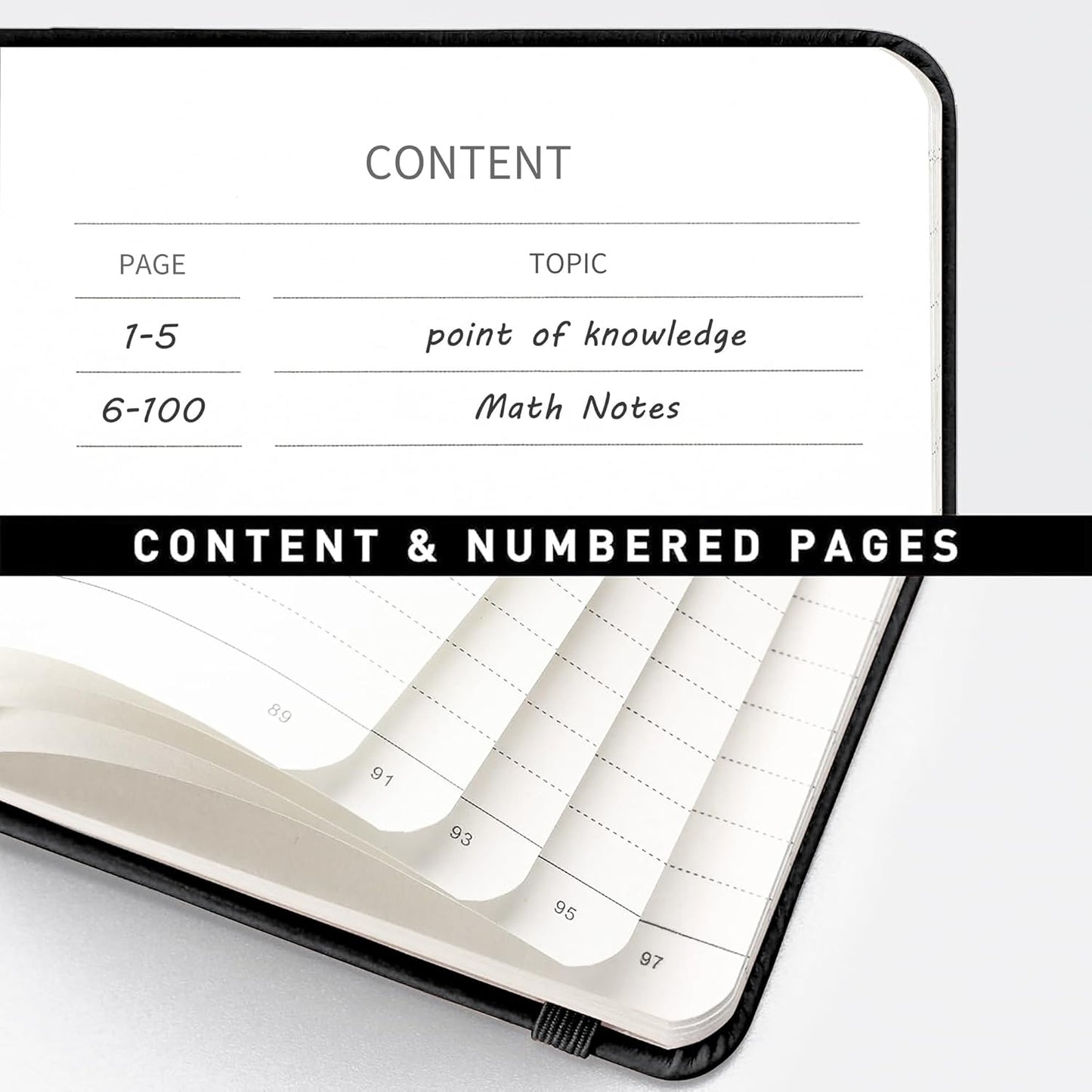 RETTACY Spiral Journal Notebook, 110 Numbered Pages, A4 Large Size (8.5'' x 11''), for Men & Women, Journaling, Writing, Work & Office, Leather Hardcover, 100 GSM Thick Paper (Light Green)