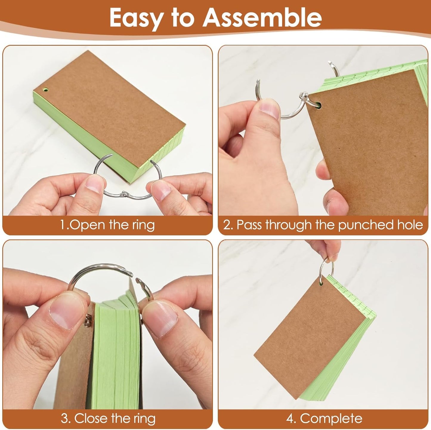 2000 PCS Index Cards 3x5 Inches Colored Flash Cards with Ring Lined Flashcards Ruled Index Cards Notecards Study Cards Note Cards for Studying Learning School College, 10 Colors