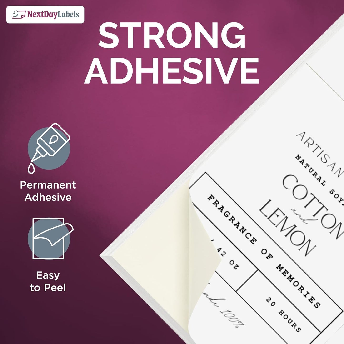 NextDayLabels – 4-1/4" x 5-1/2" Rectangular Sticker Labels for Printer - White Laser/Inkjet Printer Labels Return Address Labels Shipping Label Stickers (50 Sheets, 4 Per Sheet, 200 Labels)