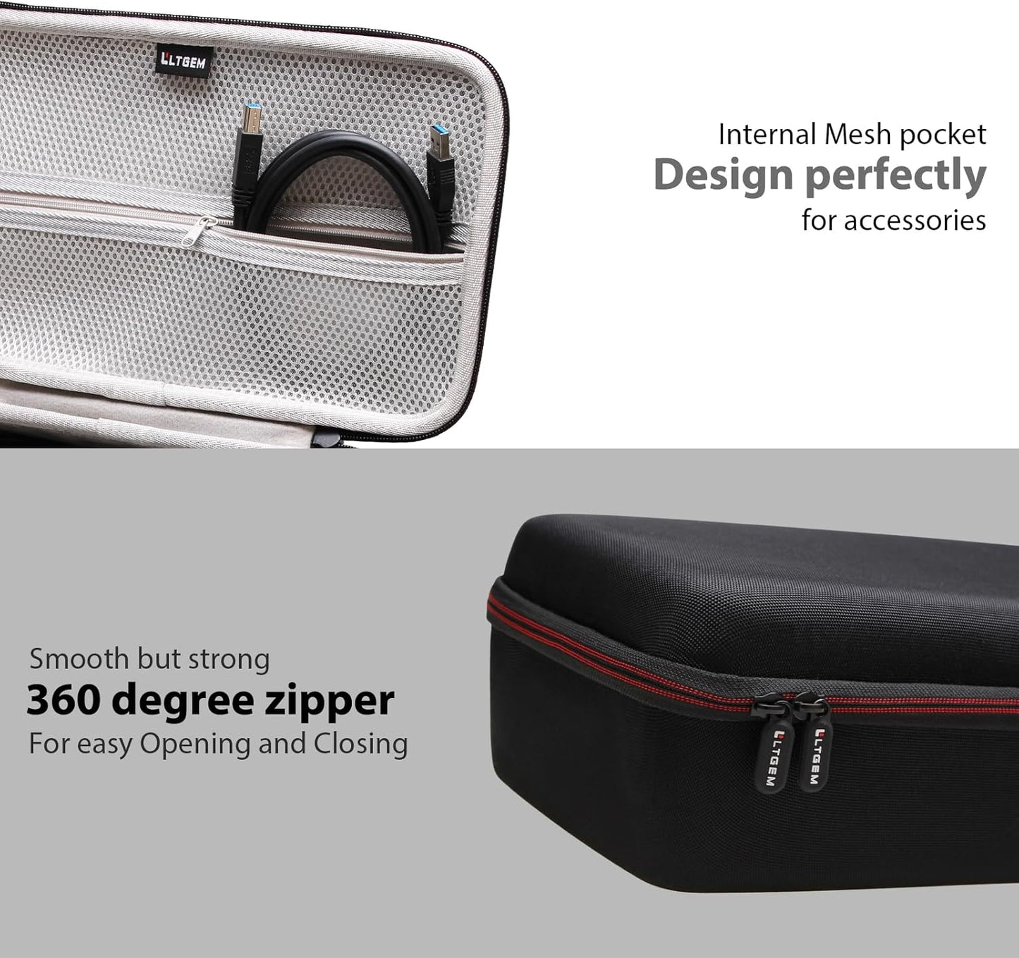 LTGEM Case Compatible with ScanSnap iX1300 & Doxie Pro DX400, Black