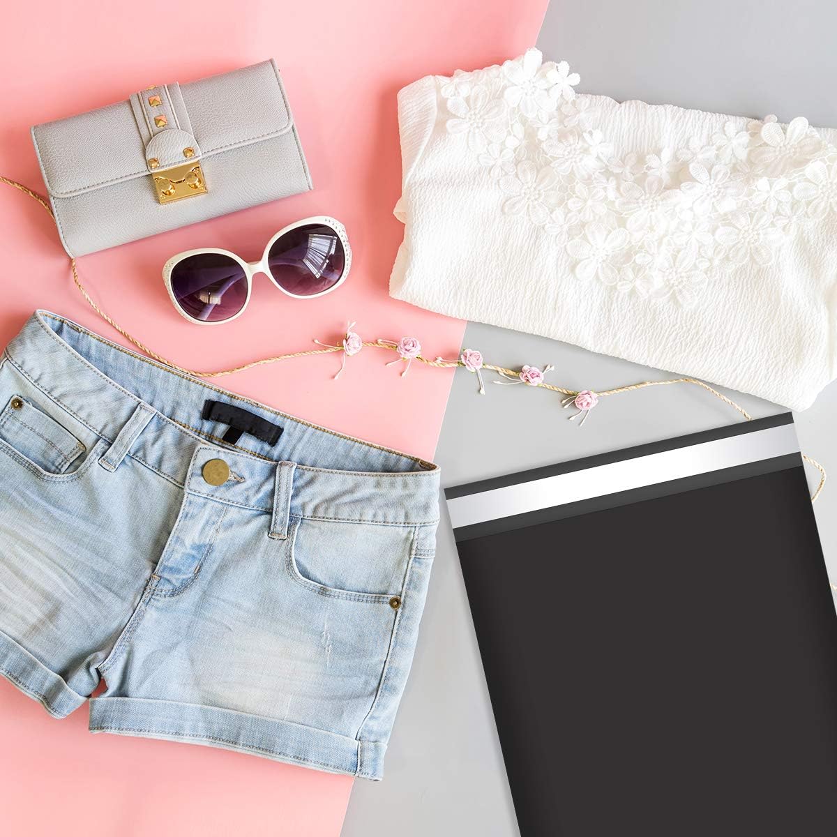 UCGOU Poly Mailers 10x13 Inch Black 100 Pack Shipping Bags #4 Strong Mailing Envelopes Boutique Packaging Postal Self Seal Adhesive Waterproof and Tear Proof Small Business for Clothes Books