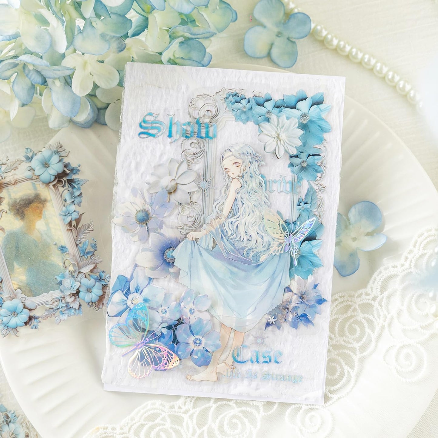 Alideco 120pcs Scrapbook Stickers Romantic Flowers Scrapbooking Junk Journal Crafts Embelishment Decoration Diary Stickers (huakuangbowuguan)