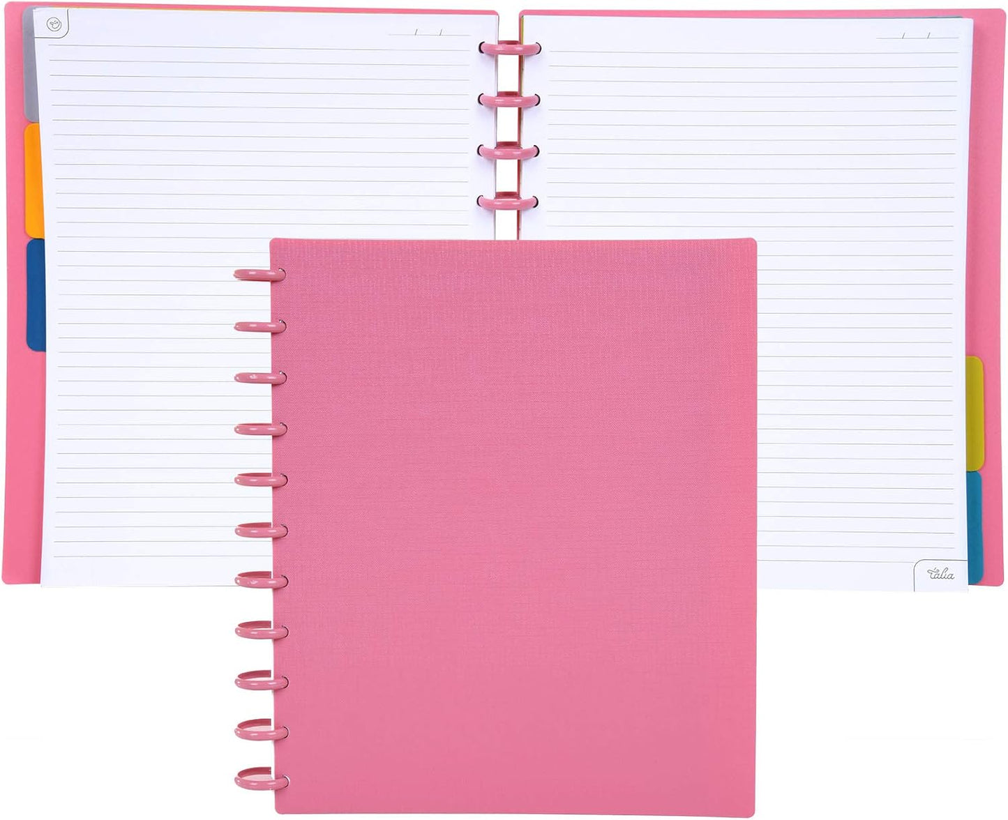 Talia Discbound Notebooks, Planner, Customizable, (Canyon Clay w/Canyon Clay Discs, Letter (8.5in x 11in))