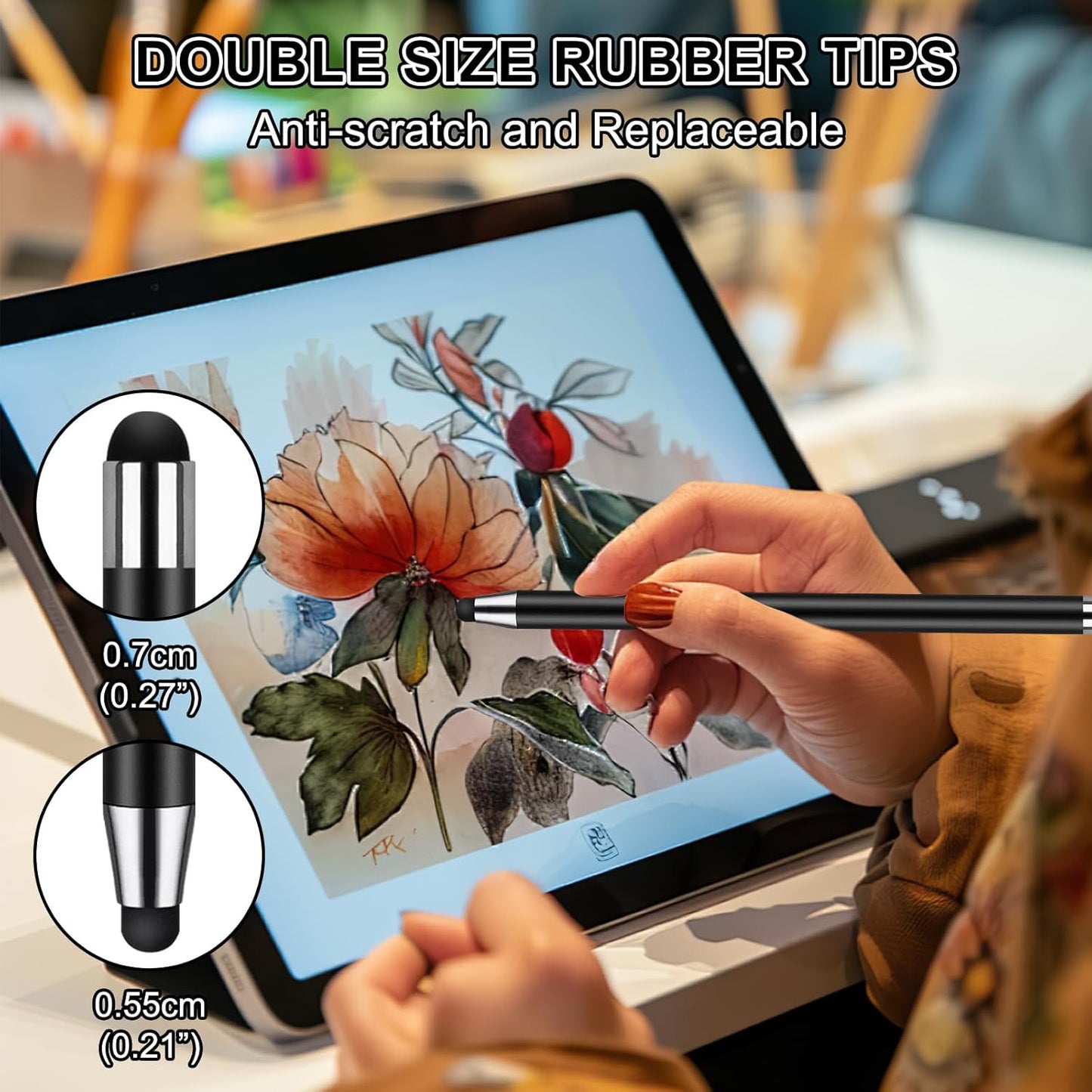 Stylus Pen [10 Pack] Universal Capacitive Touch Screen Pens for iPad/iPhone/Smartphones and Tablets,Compatible with All Capacitive Touch Screen(10 Black/White)