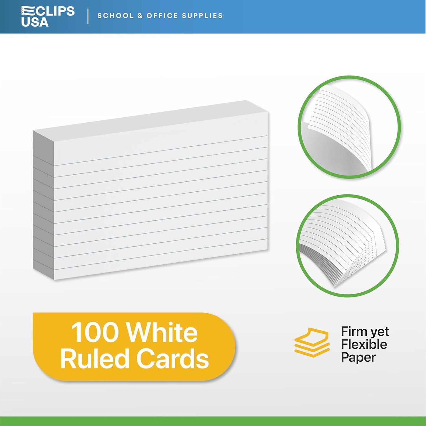 3 x 5 Index Cards Bulk (6000 Cards), Note Cards 4x6, Notecards, Flash Cards For Studying, 100 Per Pack, (60 Pack, 3X5)