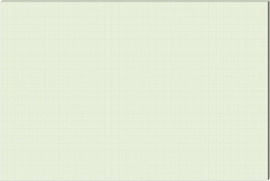25 Sheet Graph Paper Pad 24" x 36" Large Graph 1" and 1/4" Ruled Grid Paper for Engineer Architect Designer Mathematician Draftsmen Sketch House Commercial Building Plan Drafting(Green)
