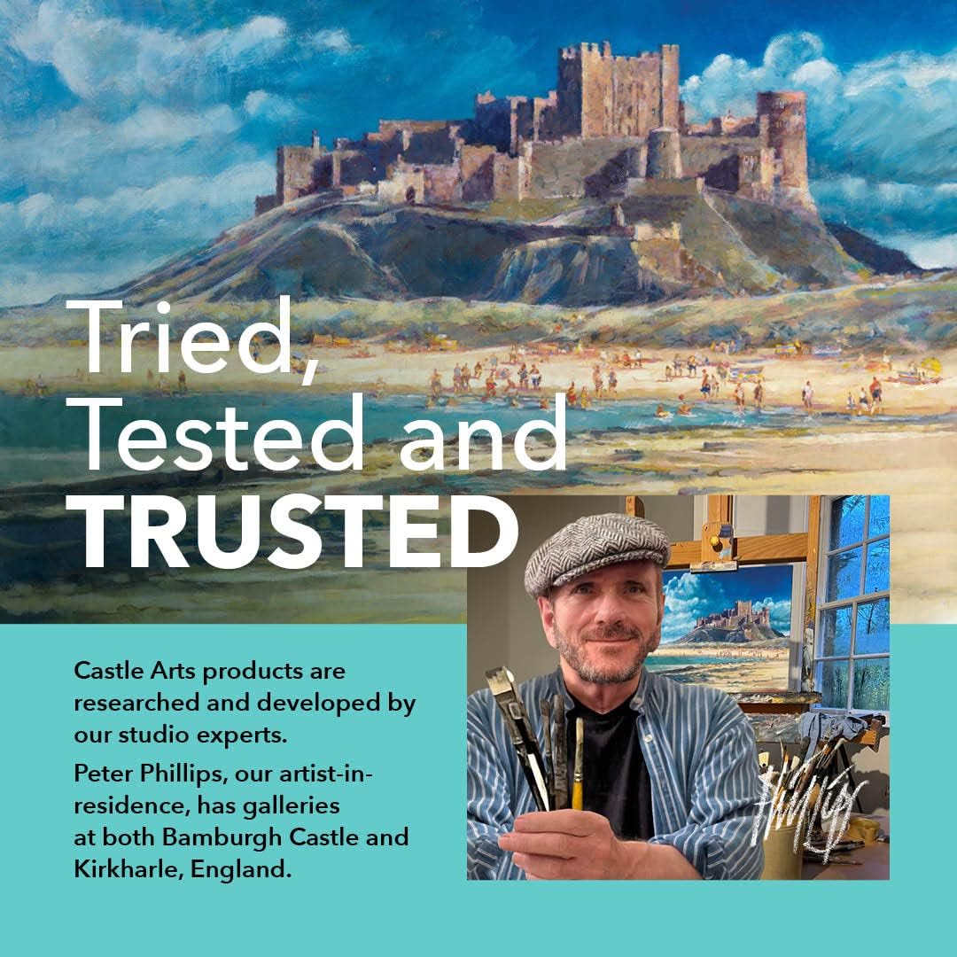 Castle Art Supplies 40 Piece Premium Drawing and Sketching Set with Tutorial | for Artists, Professionals or Beginners | Pencils, Charcoal, Graphite and More | in Neat Carry-Anywhere Zipper Case