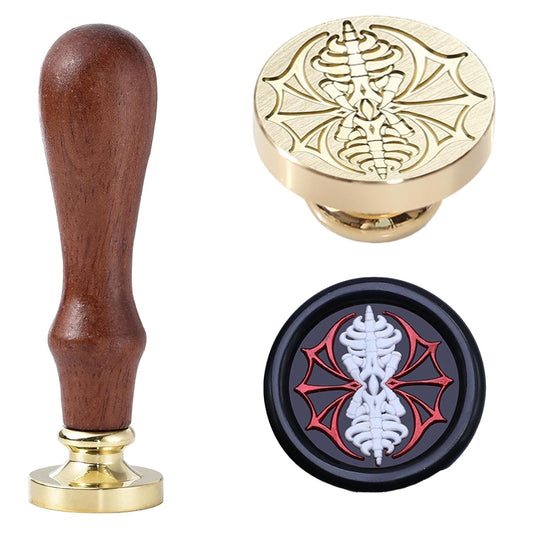 Evil Eye Wax Seal Stamp - Devil's Eye Sealed Stamp Made of Skeleton Bones,Halloween Wax Seal with Handle for Envelopes Letters Handicraft DIY and Creative Gifts