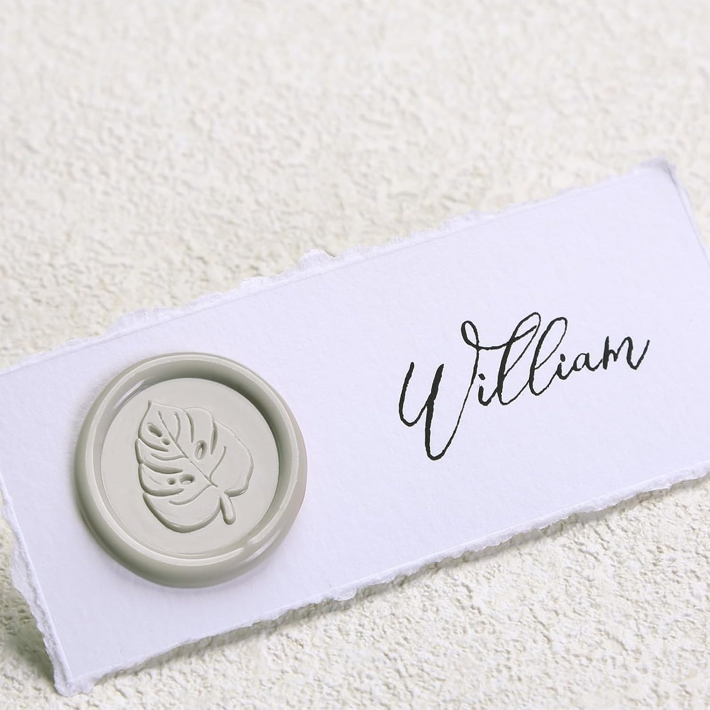 UNIQOOO Neutral Linen Warm Grey Sealing Wax Sticks for Wax Seal Stamp - Perfect for Wedding Invitations, Cards Envelopes, Snail Mails, Wine Packages, Christmas Gift Ideas, Pack of 8