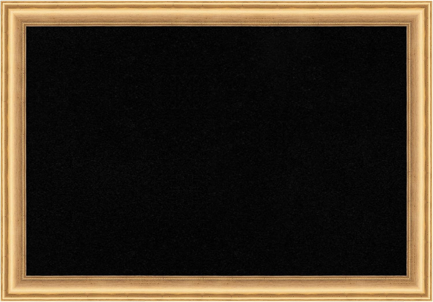 Amanti Art Black Cork Board for Wall, 14x20 Vision Board with Gold Wood Frame, Small Corkboard Office Decor for Home Organization, Casual Corkboard Pinboard to Display Items for Home Organization in