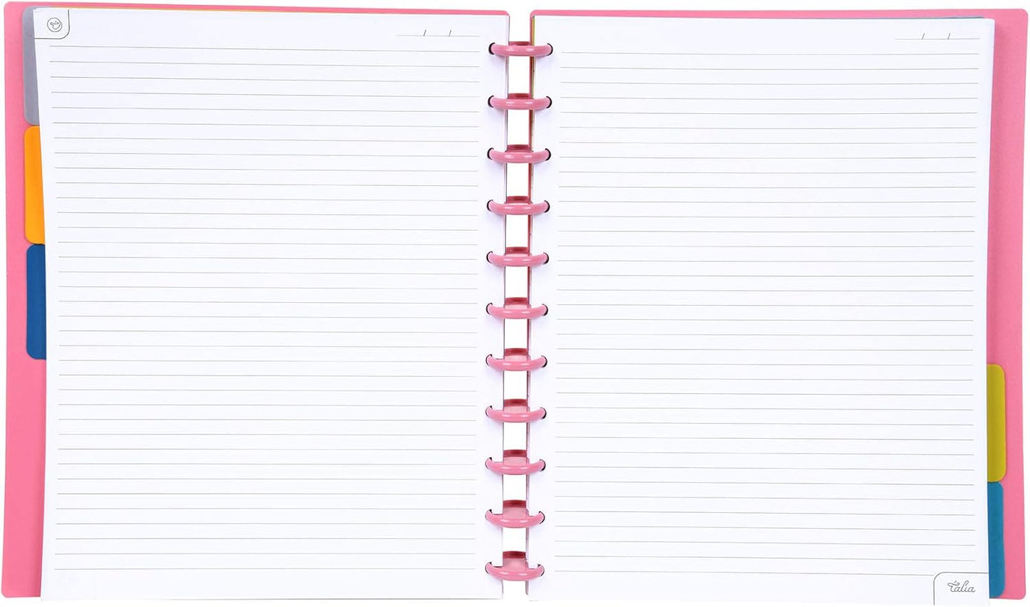 Talia Discbound Notebooks, Planner, Customizable, (Canyon Clay w/Canyon Clay Discs, Letter (8.5in x 11in))