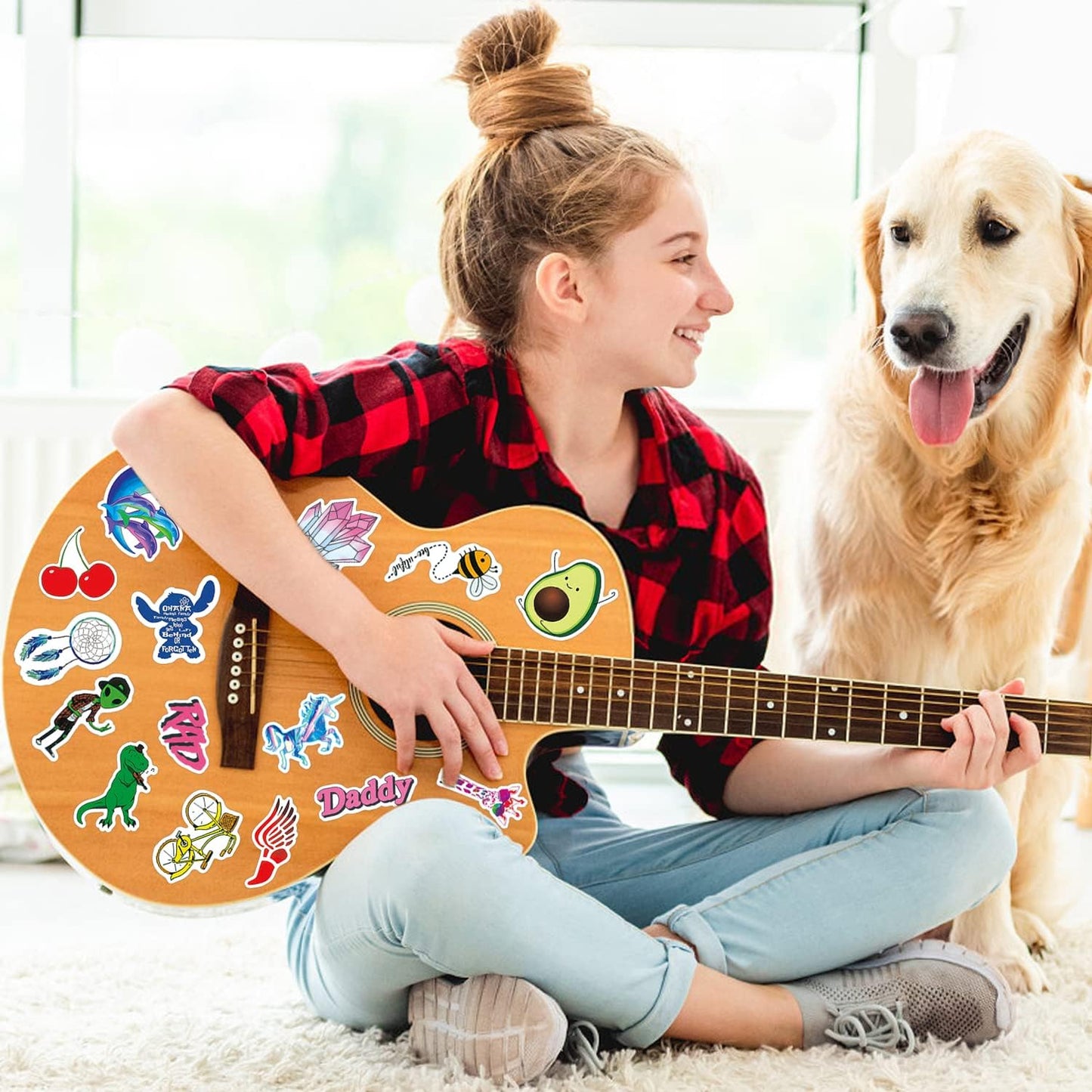 Water Bottle Stickers 300 Pcs Color Cute Sticker Pack, Waterproof Vinyl Stickers for Water Bottles Laptop Tablet Scrapbook Journal Skateboard Scooters Notebook Diary Lunch Box Suitcase Kindle etc