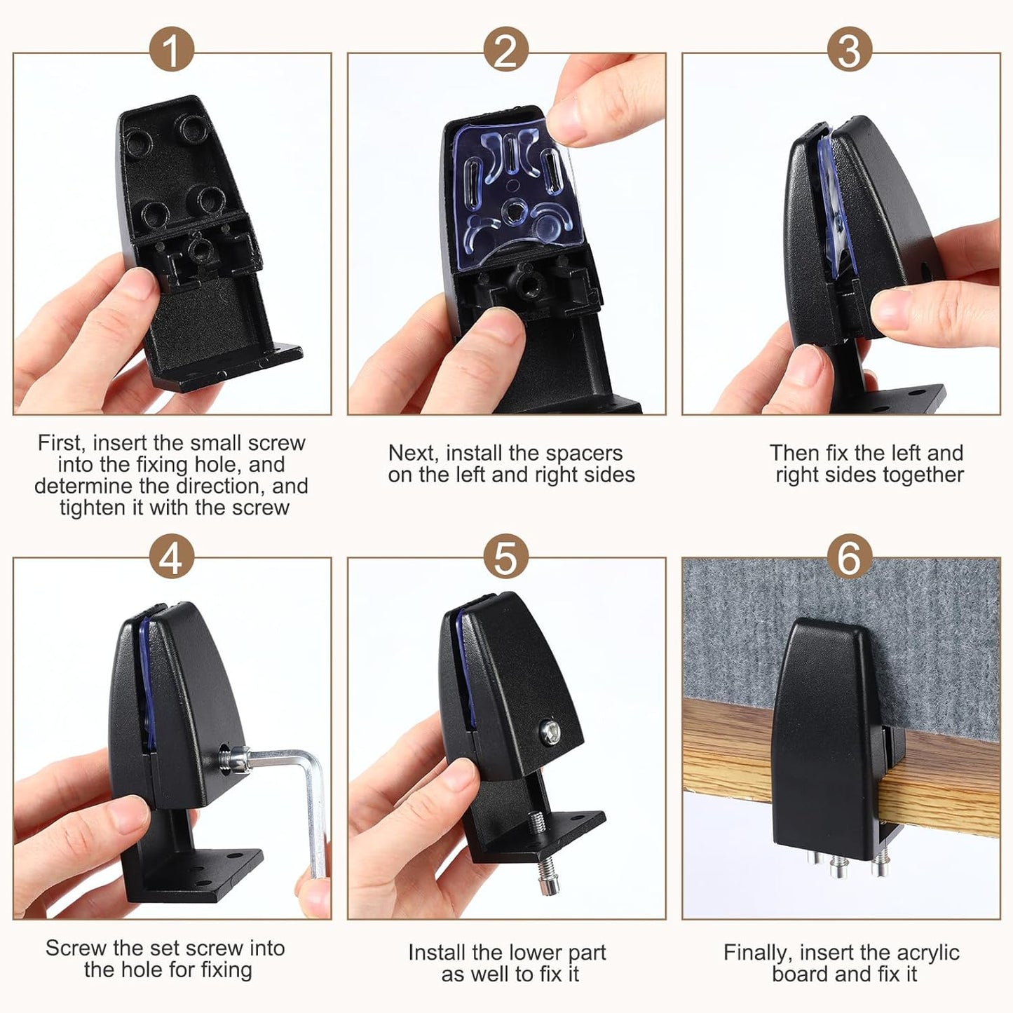 Wesiti 2 Pcs Acoustic Desk Divider Noise Reducing Desk Privacy Panel for Student Table Standing Sound Proof Divider Desktop Claw Office Furniture Partition for Classroom (Gray,59.06 x 15.75 Inches)