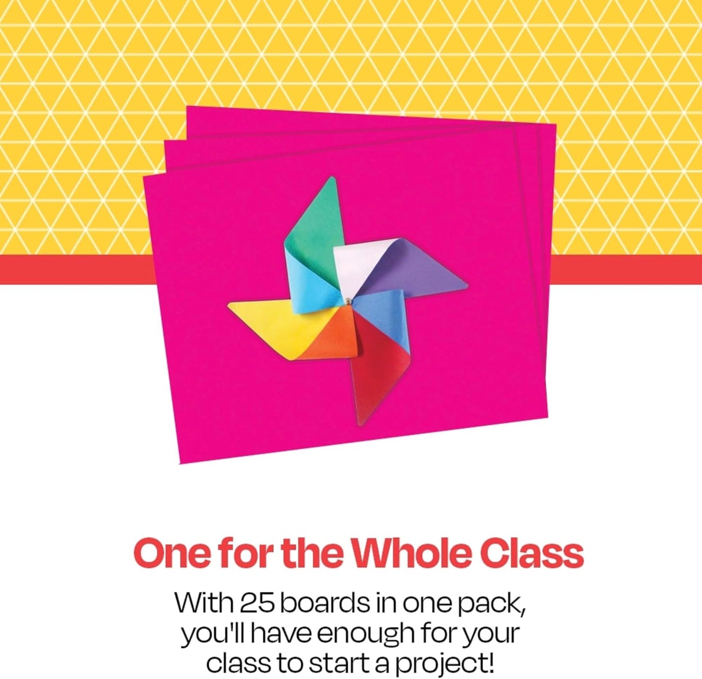 School Smart Railroad Poster Board Paper, 22 x 28 Inches, 4-Ply, Magenta, Pack of 25