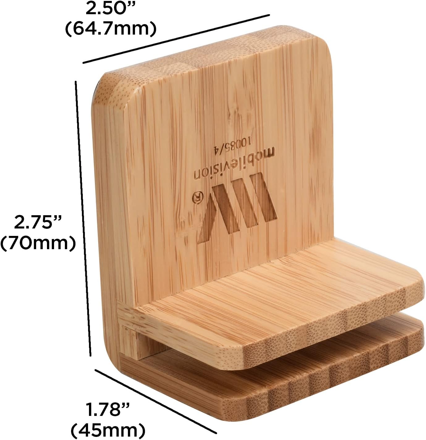 MobileVision Compatible Stand for Apple iWatch Adapter for use with Bamboo Charging Stations and Multi-Device Organizers