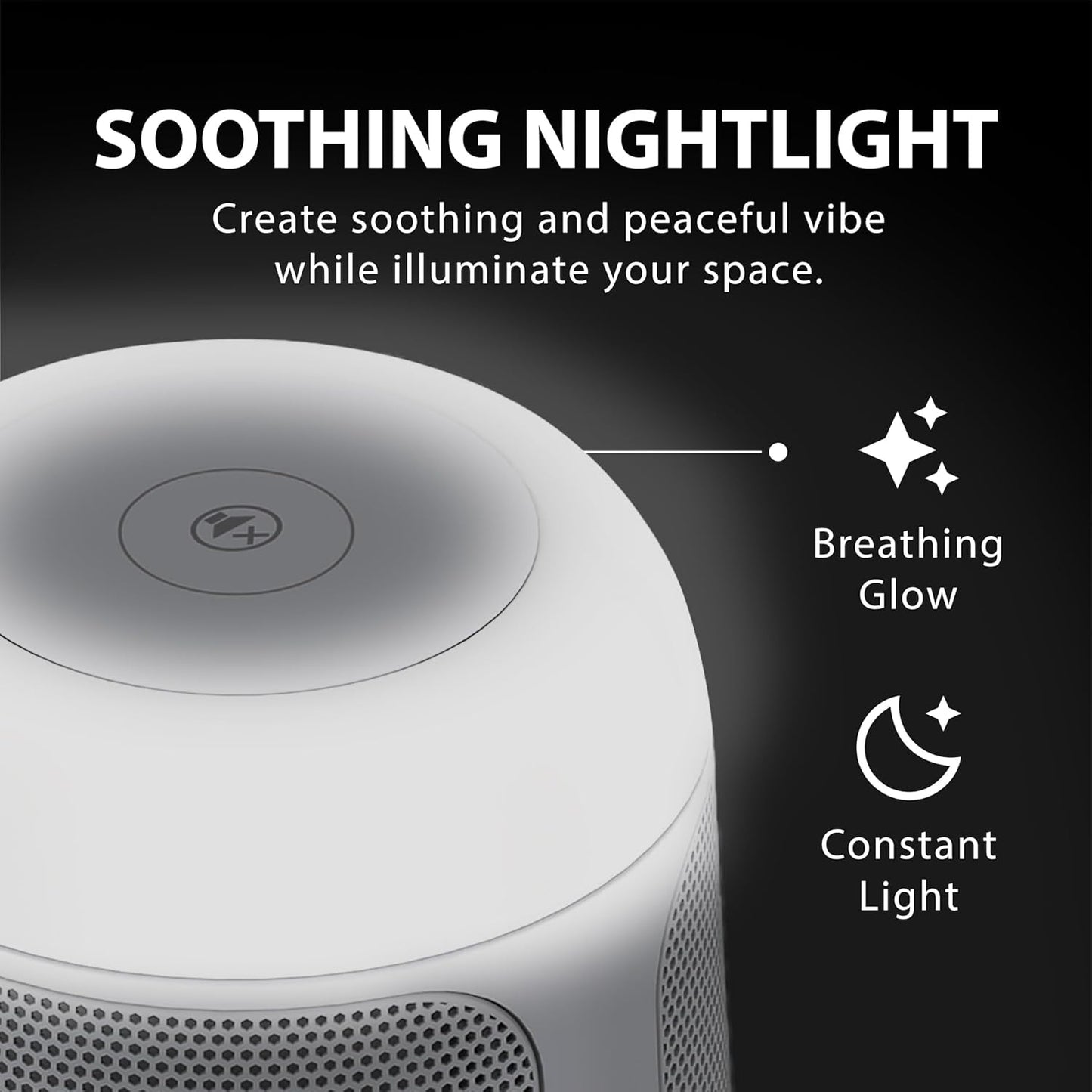 Avantree Dream - Sleep Sound Machine & White Noise Speaker with 28 Audio Tracks, Built-in Timer, Portable Build, and Built-in Night Light, Sleeping Speaker for Adults
