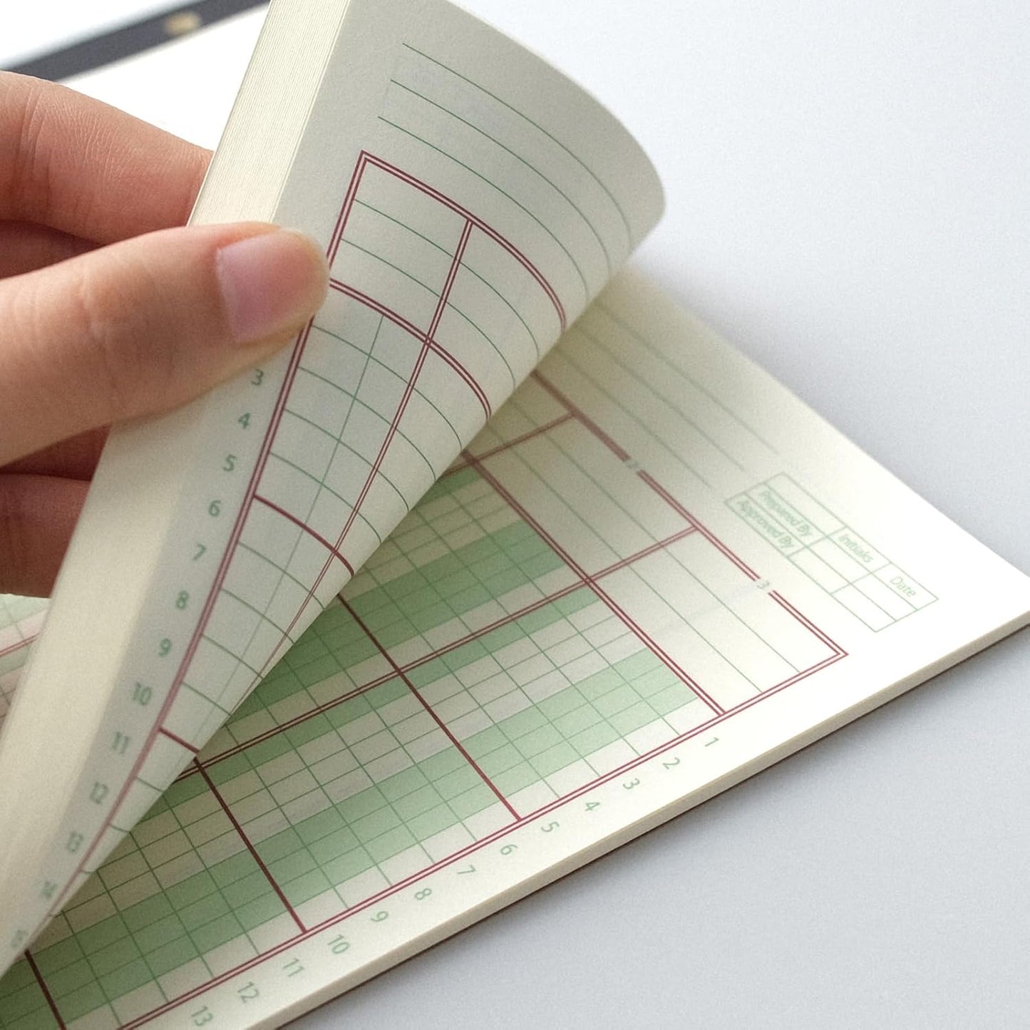 6 Pack 312 Sheets Analysis Pad Columnar Books 3 Hole Ledger Paper Pad 8.5 x 11 inch Columnar Pad Accounting Ledger Book for Business, 52 Sheets/Pack, Single Page Format, Green Red (3 Columnar)