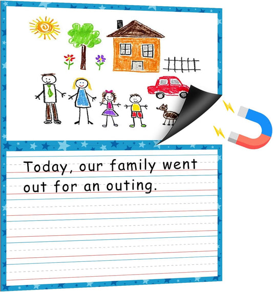 Giant Magnetic Dry Erase Handwriting Paper for Classroom Whiteboards – Reusable Writing Chart with Lined Paper Design, Perfect for Handwriting Practice, Homeschooling, and Teacher Essentials