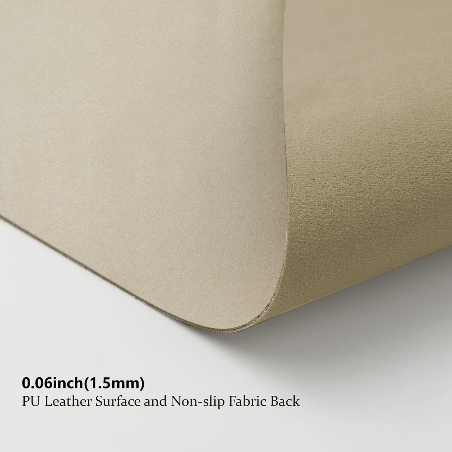 Large Desk Mat - 47.2"x 17" Non-Slip PU Desk Pad for Office and Home - Ideal for Large Mouse Pad and Desk Mats on Top of Desks(Champagne Gold)