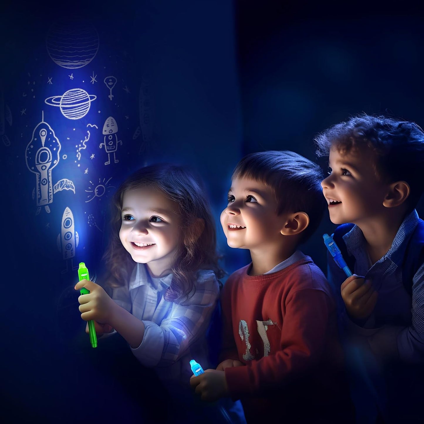 Invisible Ink Pens with UV Light for Kids, Spy Party Favors for Kids 8-12, 18 Pack Ink Pen and Notebook, UV Pen for Secret Message Escape Room Birthday Party Favors for 4-8