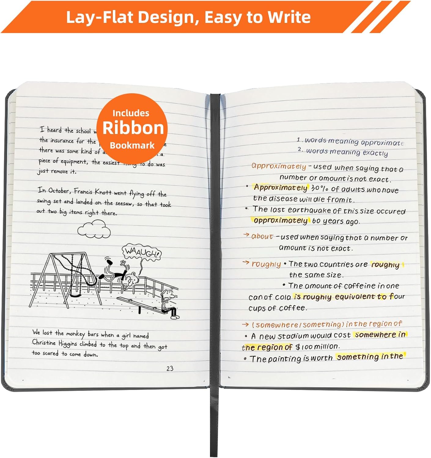 BOSSAND 20 Pack Lined Journal Notebooks Bulk, A5 Journals for Writing, 200 Pages 100 GSM Thick College Ruled Paper, Hardcover, 8.25 inches x 5.75 inches, Black