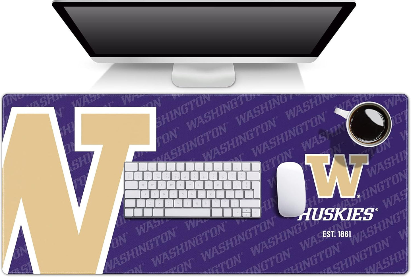 YouTheFan NCAA Washington Huskies Logo Series Desk Pad