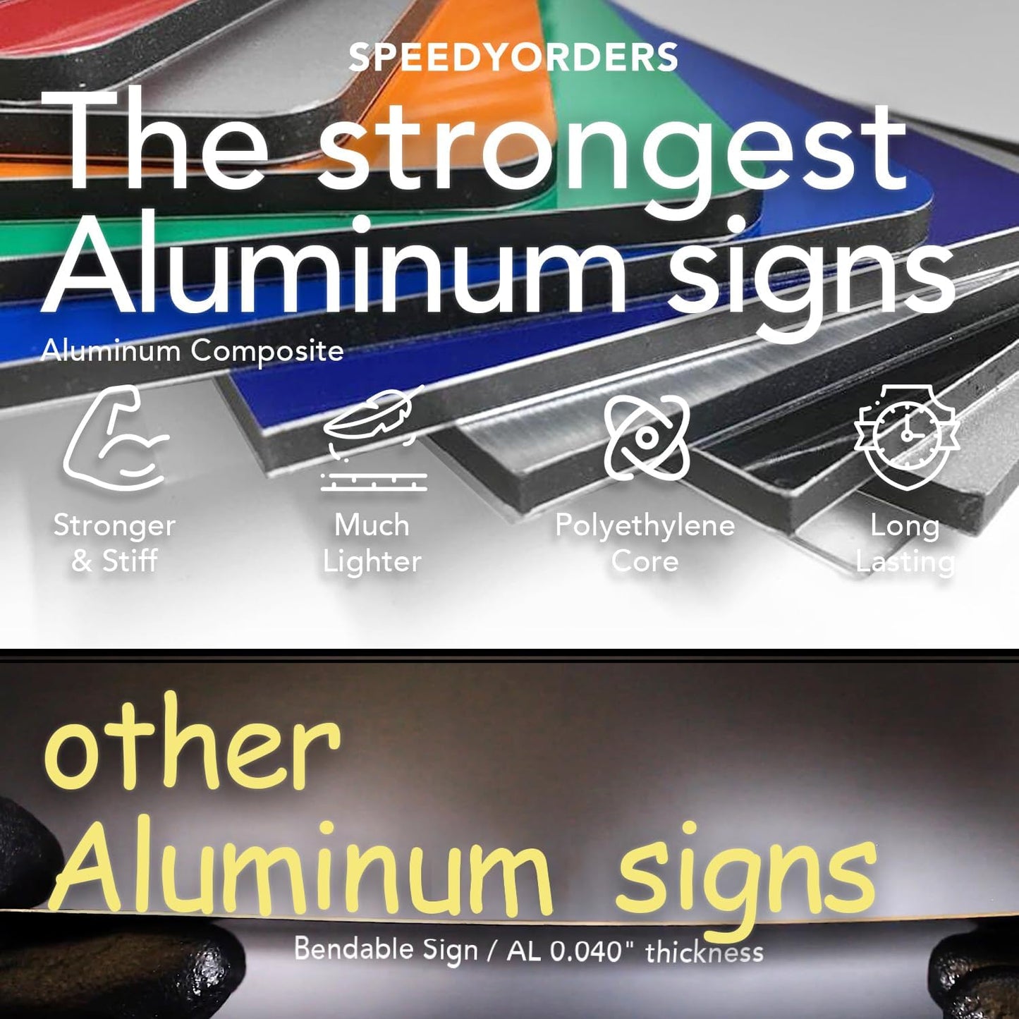 Custom Metal Business Signs, Personalized Aluminum, Customized Safety - Waterproof Outdoor, White Aluminum (Green & White, 24x18 In)