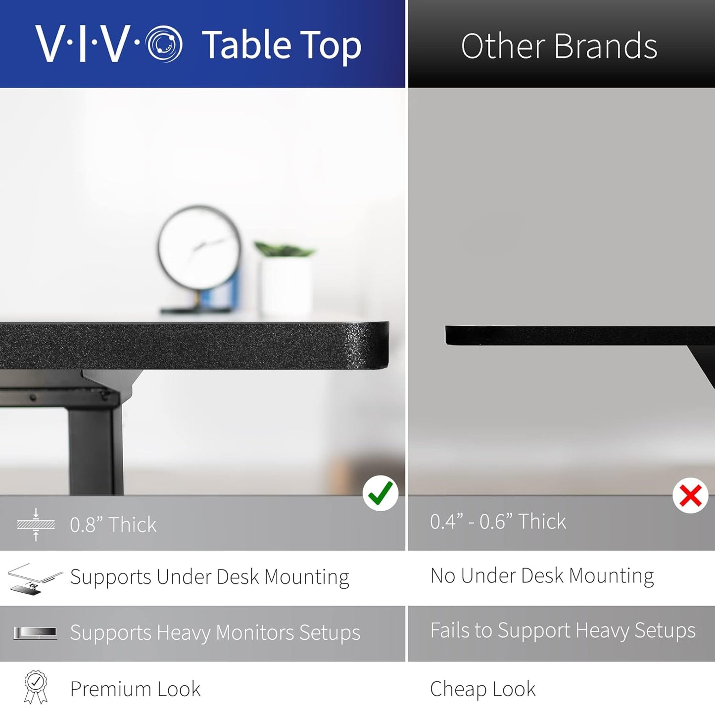 VIVO Electric Corner L-Shaped 84 x 63 in Standing Desk, Memory Height Adjustment, Black Top Black Frame, DESK-E3CTBB-84