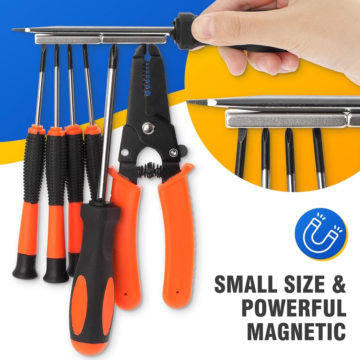 Grtard 100 Pack Neodymium Magnets - Super Strong Rare Earth Magnets, Small Rectangular, 10 x 5 x 2mm