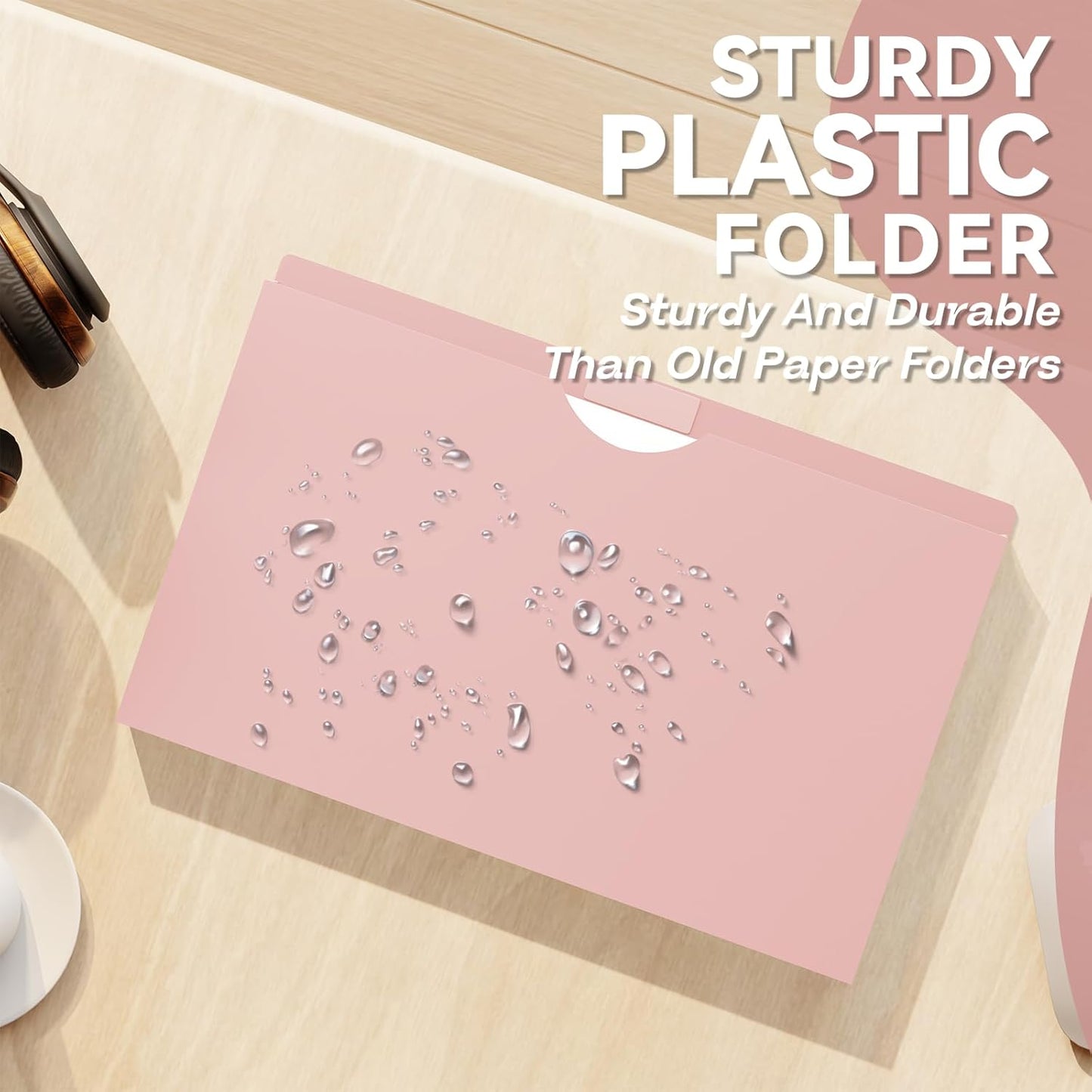 Plastic 1 Inch File Jackets Legal Size,12 Pack Manilla Pocket Folders,Expandable File Jackets for Document,Heavy Duty Expansion Pocket,Reinforced Straight Cut Tab,Poly File Jacket,Pastel Color