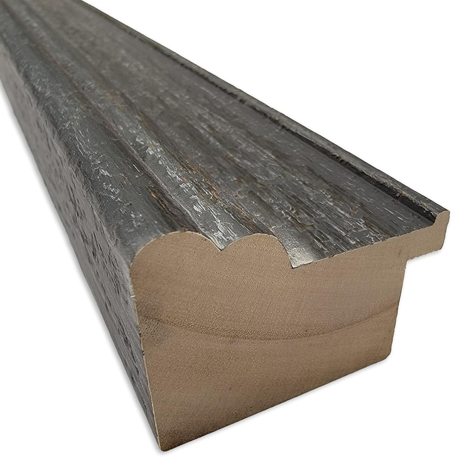 Amanti Art Natural Cork Board for Wall, 15x33 Vision Board with Brown Wood Frame, Medium Corkboard Office Decor for Home Organization, Rustic Farmhouse Corkboard Pinboard to display items for home