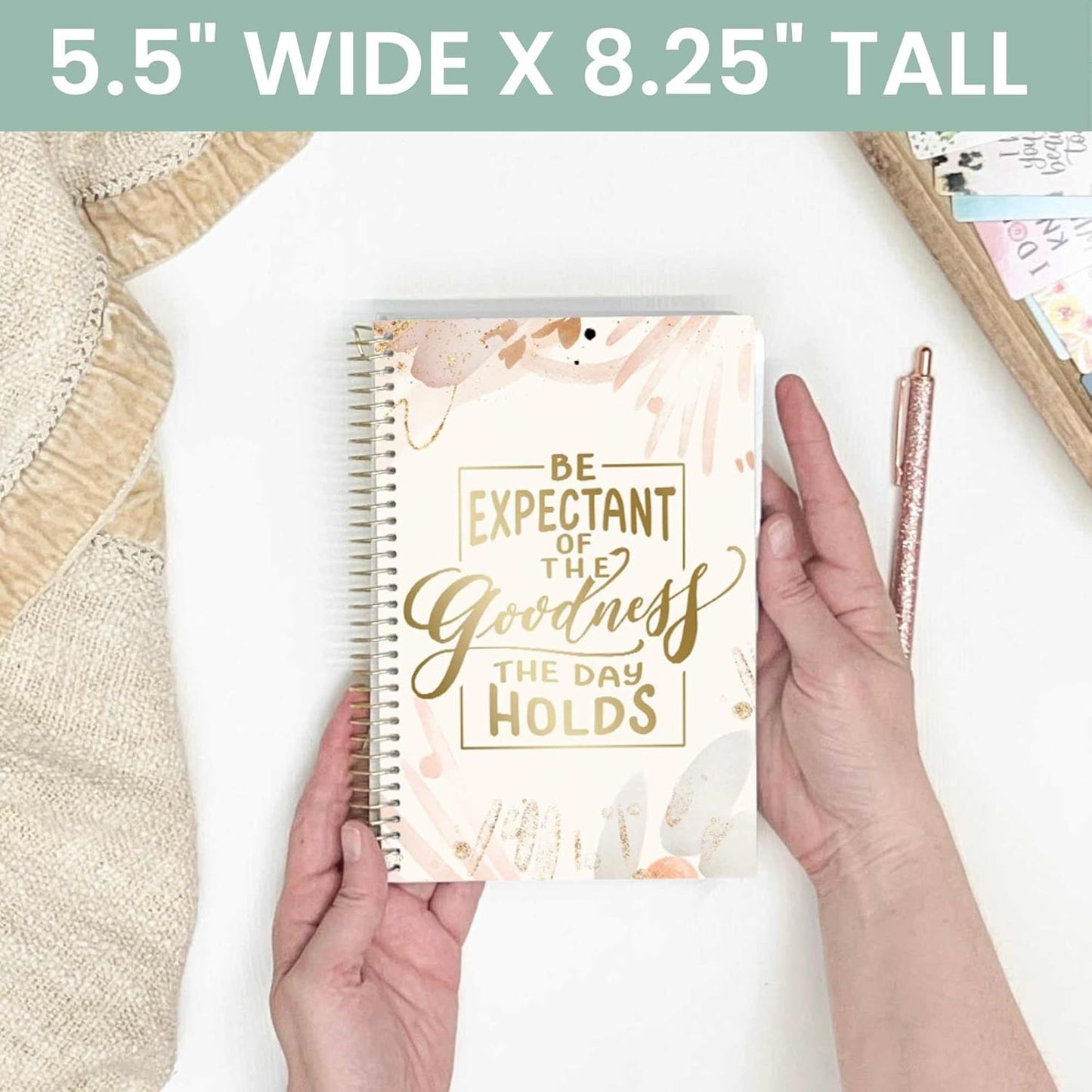 bloom daily planners 2025-2026 Academic Year Daily Planner (July 2025 - July 2026) - A5 Weekly & Monthly Calendar Agenda Organizer Book with Stickers - 5.5" x 8.25" - Moments of Grace