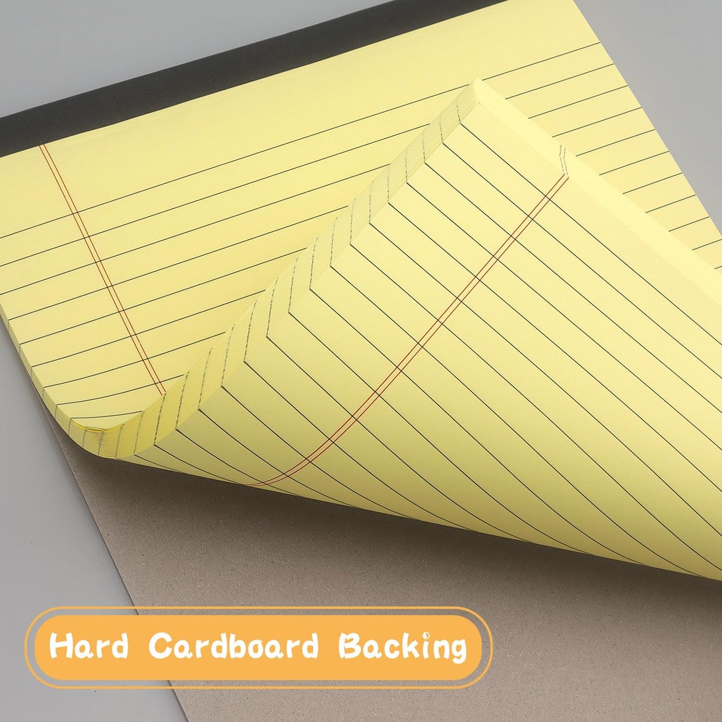 ZZTX Legal Pads 8.5 x 11 Inch Yellow Writing Notepad, Lined Writing Pads for Work Office School, 50 Sheets Per Pad, A4, 1 Pack