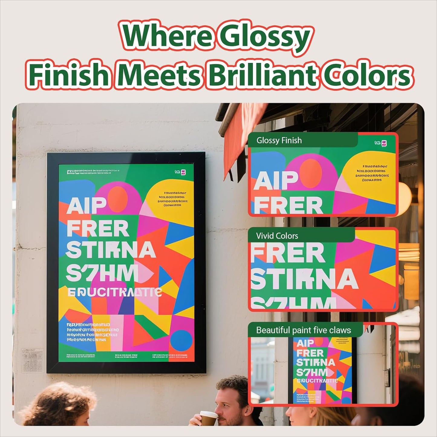 Uinkit Glossy Inkjet Photo Paper 8.5x14 Legal Size, 48lb 180gsm, 100 Sheets - Professional Photographic Quality, Compatible with Dye Ink Inkjet Printers, High-Gloss Finish for Vibrant Prints