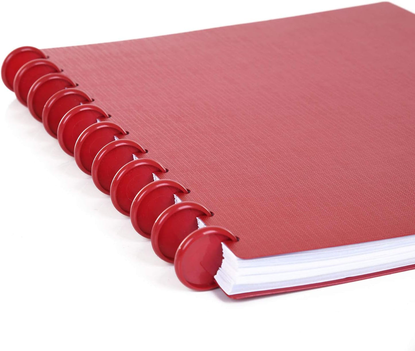 Talia Discbound Notebooks, Planner, Customizable, (Chili Oil w/Chili Oil Discs, Letter (8.5in x 11in))