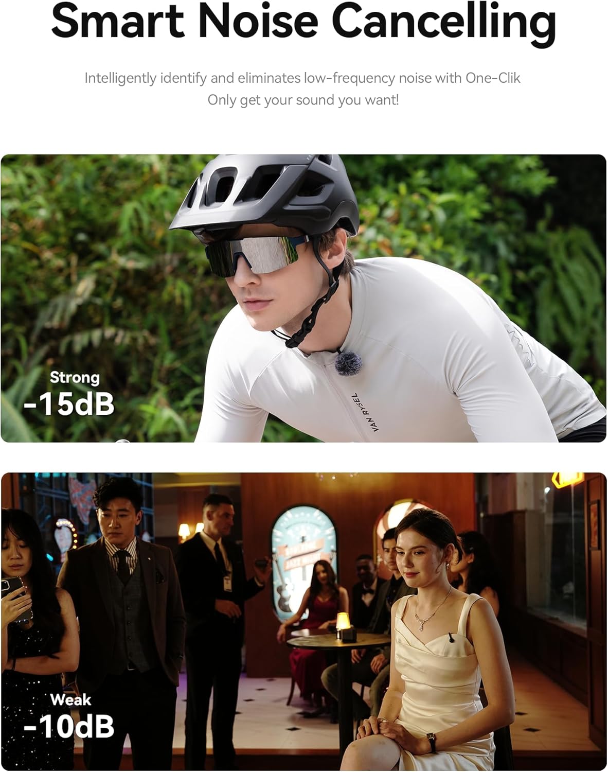 Hollyland Lark M2S Ultimate Combo (Camera RX+USB-C RX+Lightning RX) Wireless Lavalier Microphone for iPhone/Camera/Android/PC, Compact Mic, Titanium Clip, Noise Cancelling, Content Creation