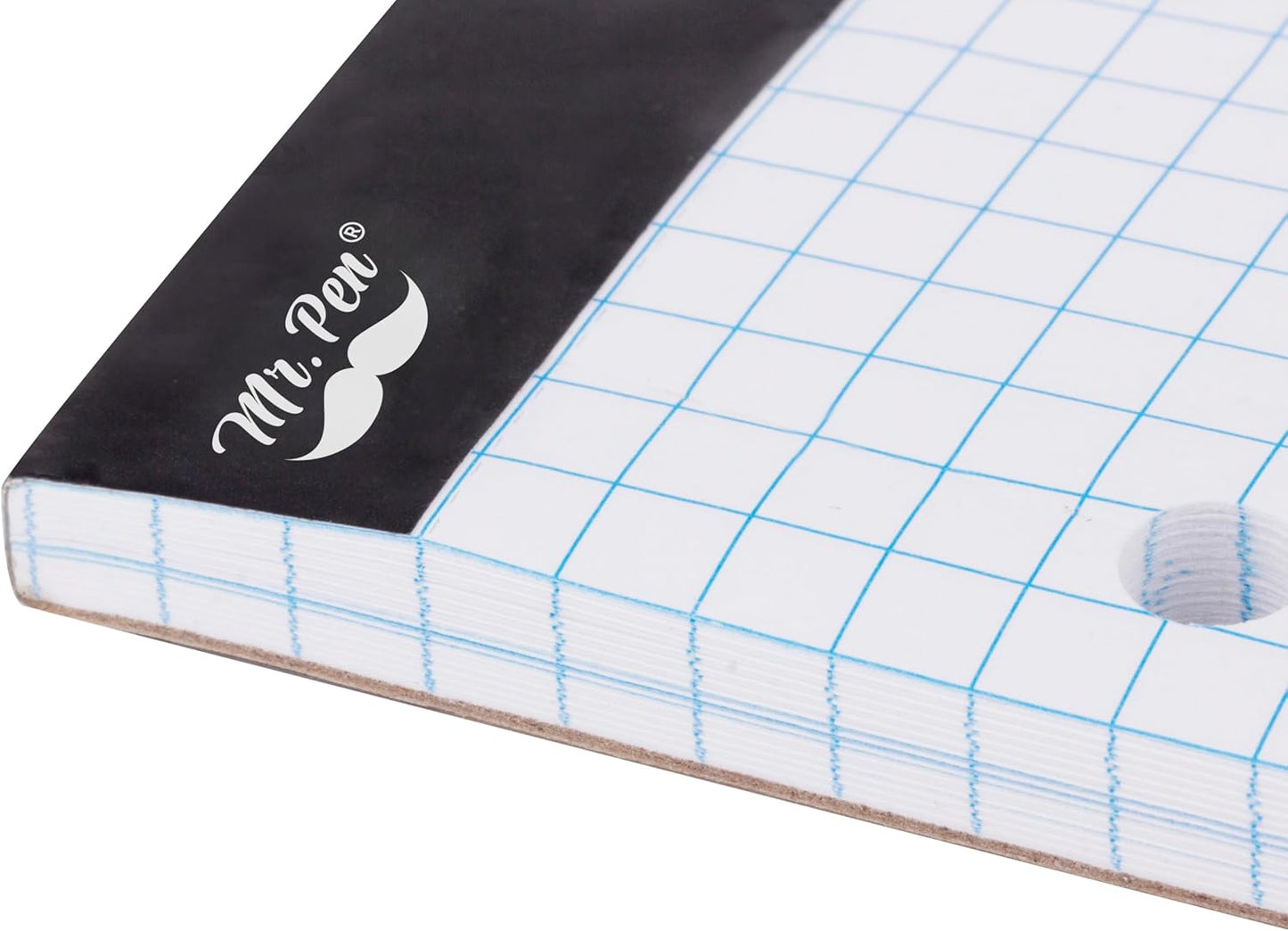 Mr. Pen- Graph Paper, 8.5"x11", 55 Sheets, 4x4 (4 Squares Per Inch), 3-Hole Punched, Math Graph Paper Pad, Computation Pads, Back to School Supplies
