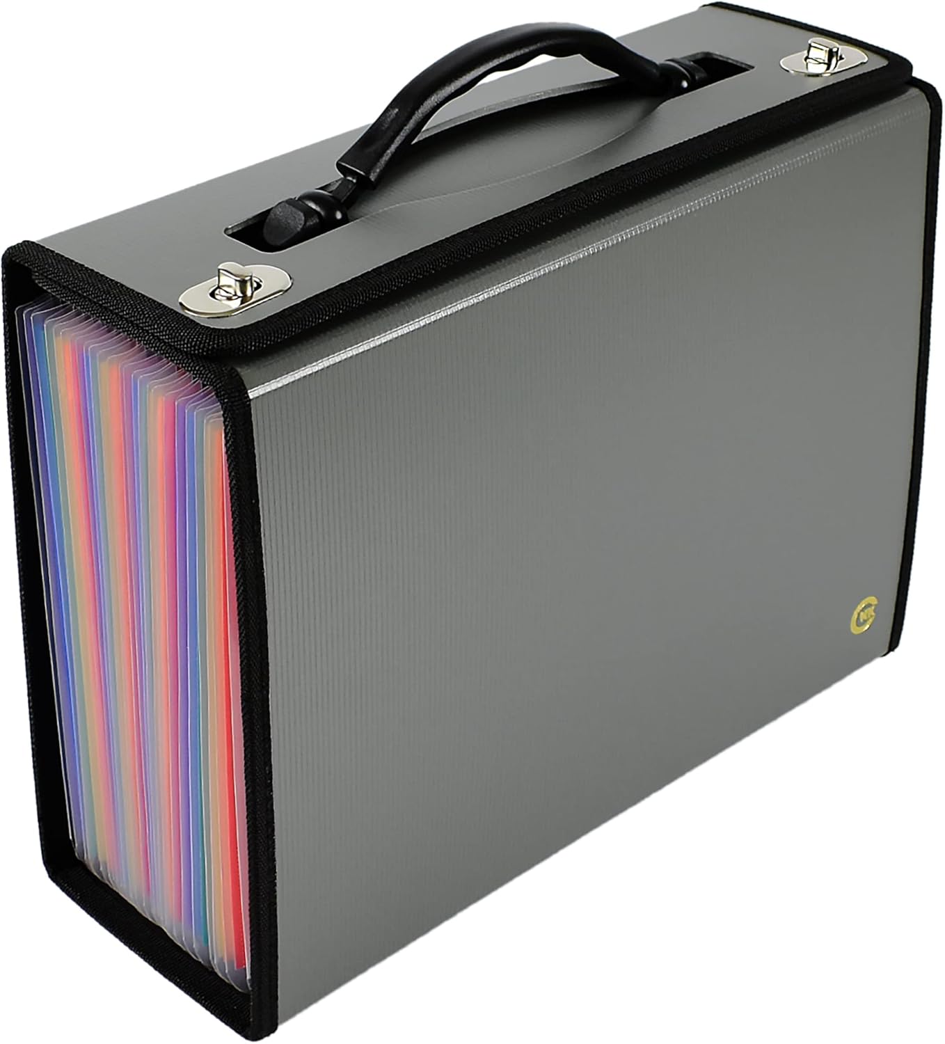 CNK Accordion File Folders with 24 Pockets Organizer for Document Paper Storage Folder Documents Expanding Binder Folio Pocket Receipt Filing Expandable Files Dividers Labels Letter Durable Handle