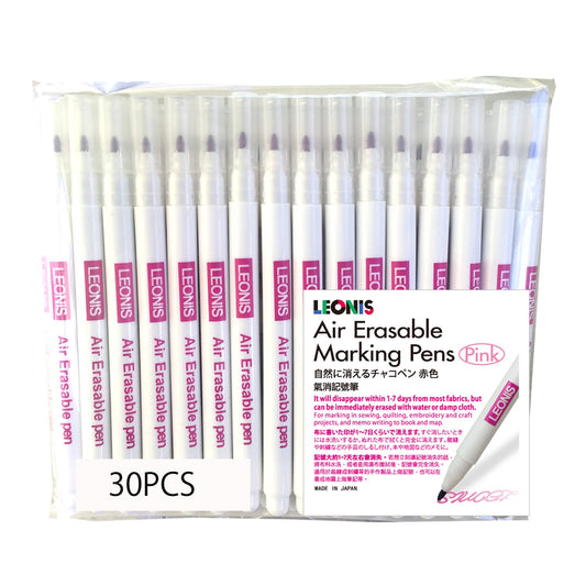 LEONIS Disappearing Ink Fabric Marking Pen 10 Count Pack*3 [ 78010_3pks ]