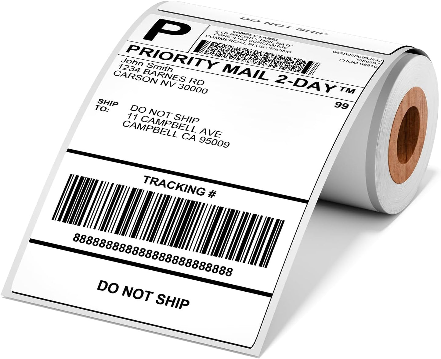 4x6 Thermal Labels, Shipping Address Label (Pack of 100 4x6 Roll Labels) - Compatible with JADENS, Phomemo, Rollo, Zebra, Omezizy and Other Thermal Printers