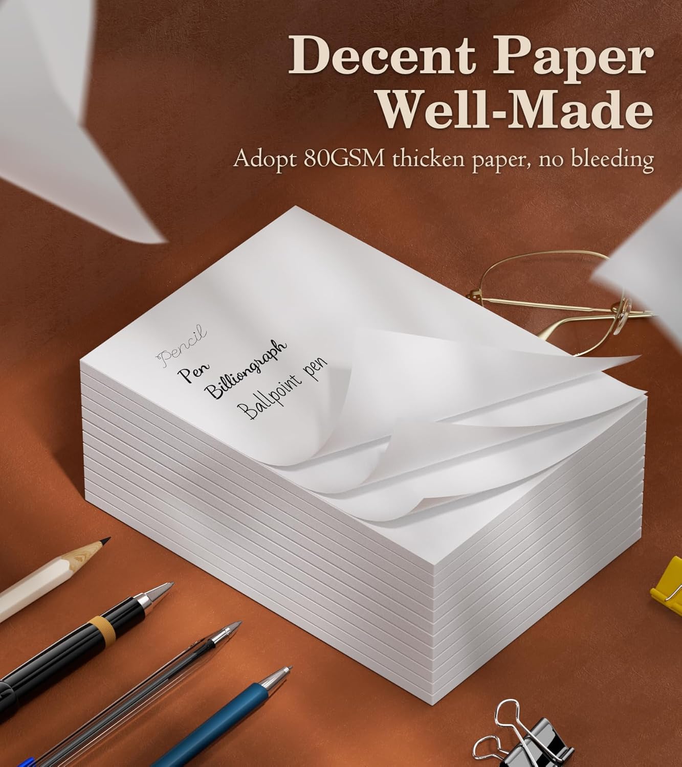 Note Pads 4x6 - Small Memo Pads - 12 Pack Server Note Pads - 50 Sheets Each Pads - Blank Notepad Scratch Paper Pads 4x6'' for Writing Notes/Grocery List, Office & School Supplies Pocket Notepads