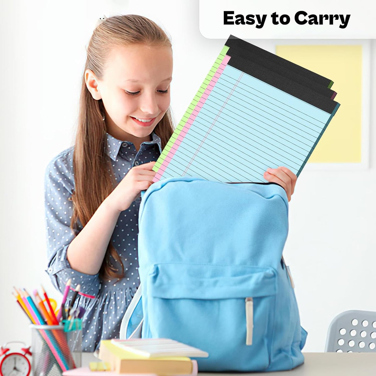 Legal Pads 8.5 x 11, 12 Pack Colored Note Pads 8.5 x 11 Pink Notepad 8.5 x 11 Multi-Color Pink/Green/Blue Writing Pads 8.5 x 11 Lined Paper Pads Wide Ruled Legal Pad Notebook Paper, 30 Sheets per Pad